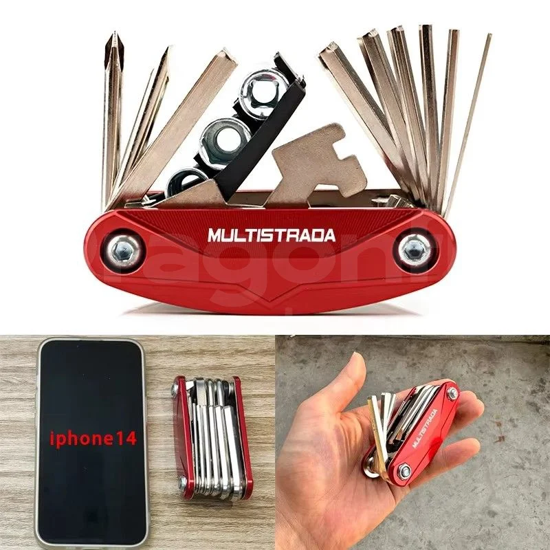 

Для Ducati Multistrada 950 1100 1200 1260 1200S 1260S V4 V2 мотоциклетный инструмент с ЧПУ, набор отверток для ремонта, аксессуары