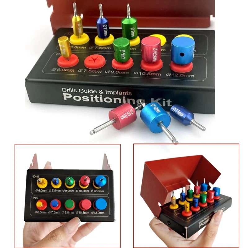 10pcs Dental Drill Guide Positioning Kit Pilot Pioneer Drills for  Dentistry Implantation Implantology