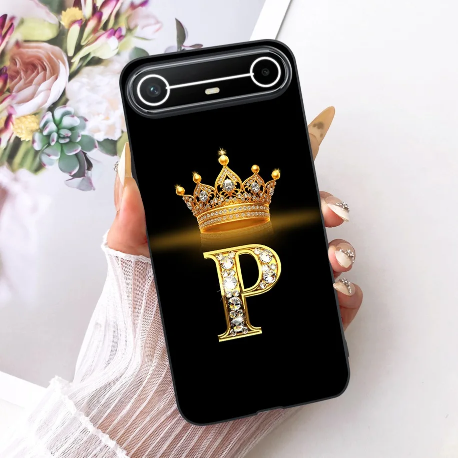 حافظة لهاتف Tecno Pova النحيفة KM9 بأحرف لطيفة على شكل تاج من السيليكون الناعم حافظة هاتف للزوجين لهاتف Tecno Pova Slim 5G 2025 غطاء خلفي #6