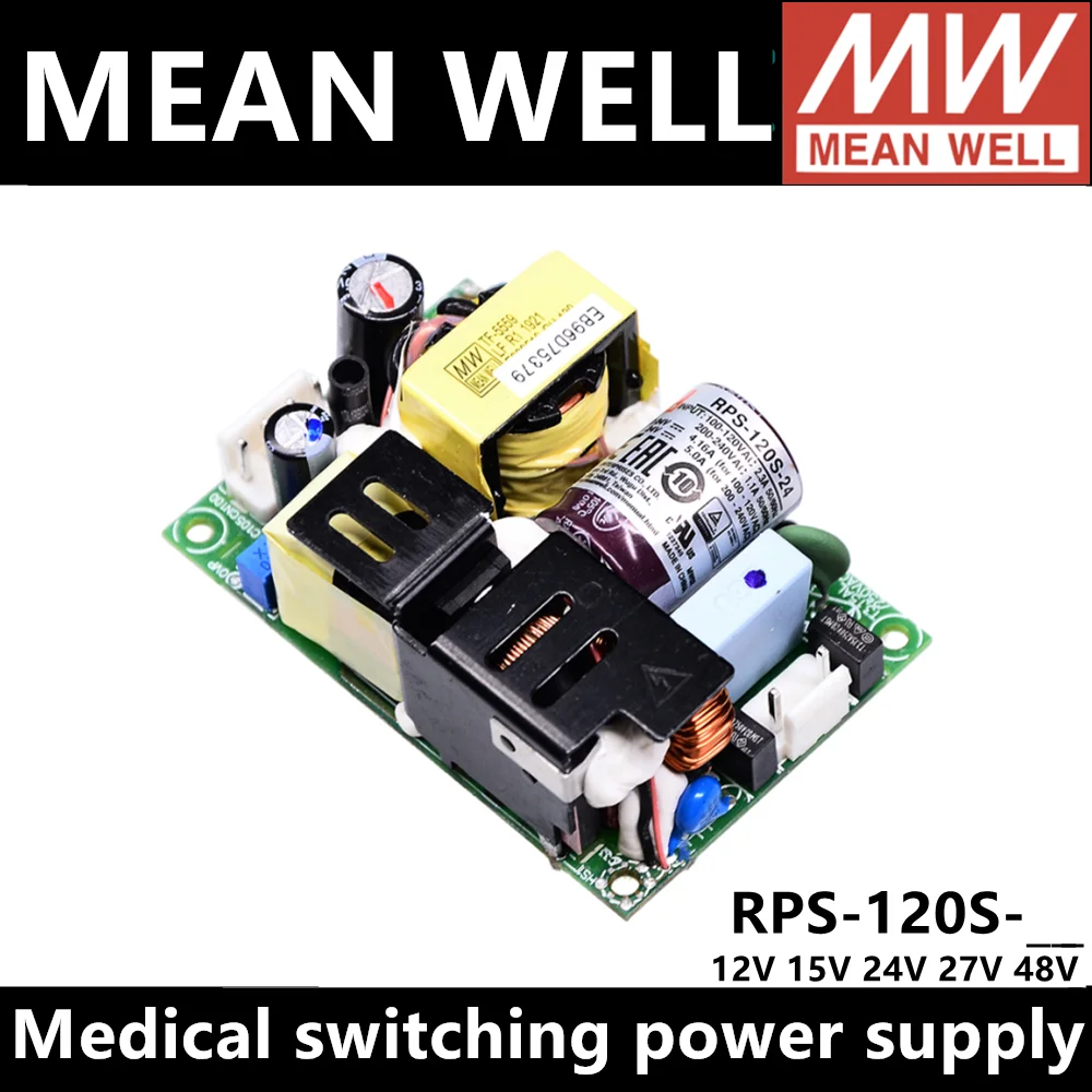 mean well medical switching power supply pcb baixa corrente de vazamento rps120s 12 rps 120s 15 rps 120s24 rps 120s 27 rps 120s48 mw 01