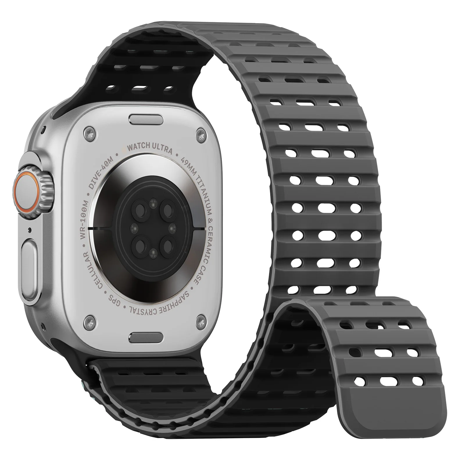 Magnetisches Armband für Apple Watch Ultra 2/3 Band 49mm 46mm 45mm 44mm 42mm Silikonarmband Correa iWatch Serie 11/10/9/8/7/SE 3