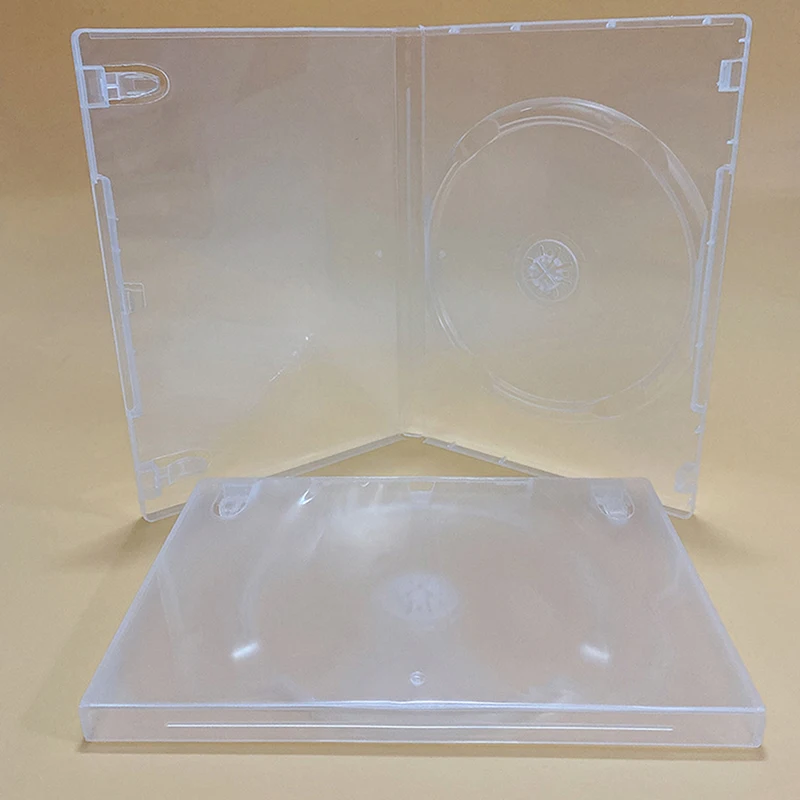 1Pc Transparent Bottom CD Box Empty CD Case PP Plastic Milky Transparent CD Case CD Case Capacity 1 Discs~
