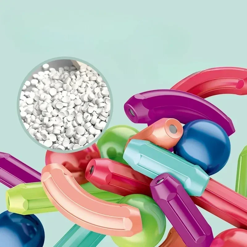 مجموعة مكعب ألعاب التعليم المبكر المجمعة لبنات البناء المغناطيسية لغز تطوير الدماغ للأطفال قضيب مغناطيسي إبداعي