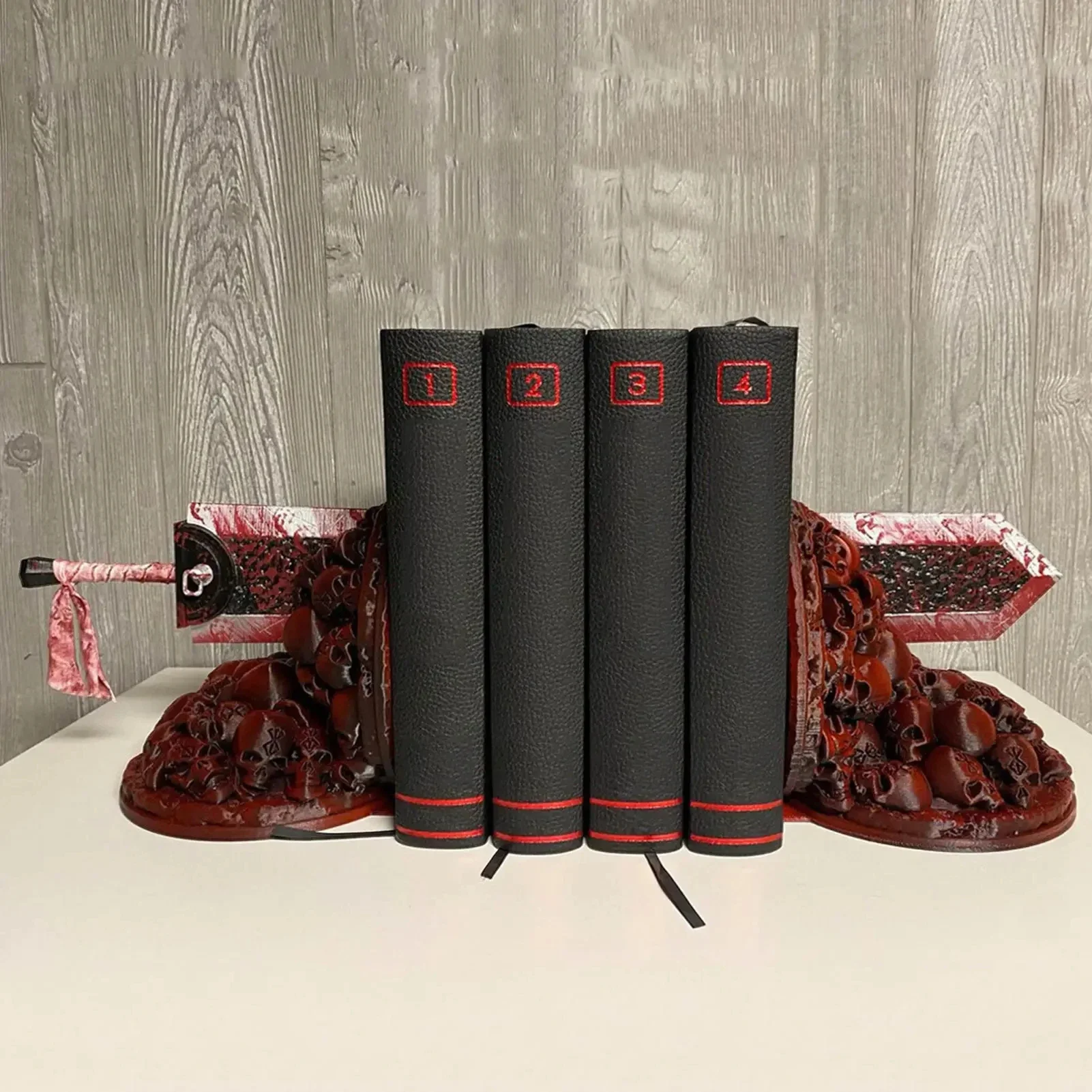 New Dragon Slayer's Wrath Book End Fury Book End Sword Bookshelf Book Corner Insert kit Decorative Desktop Art For Office Use