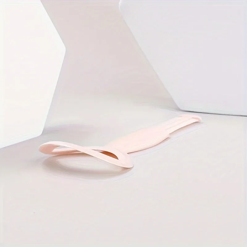 アイライナー ステンシル & マスカラ ガード 3 個、コーム付き - 正確な汚れのない塗布のための人間工学に基づいたデザイン、ライトベージュ