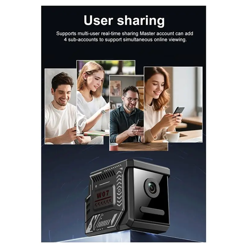 A73E-Wireless Wifi Camera Outdoor Sports Small Size 2K High-Definition Night Vision Security Monitoring Home Surveillance System