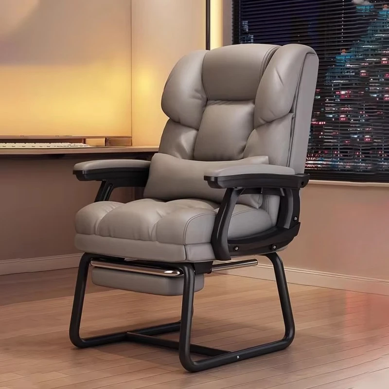 Household Ergonomic Rotating Office Chair Stainless Steel Leg Strap Footrest