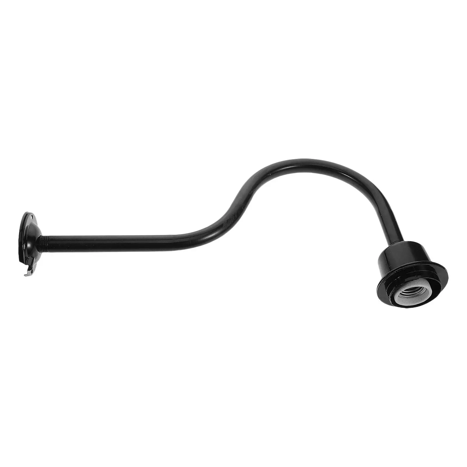 Weatherproof Outdoor Streetlight Fixture Featuring Arched Pole Light Head for Pathway Storefront Signage Highway Lighting Post