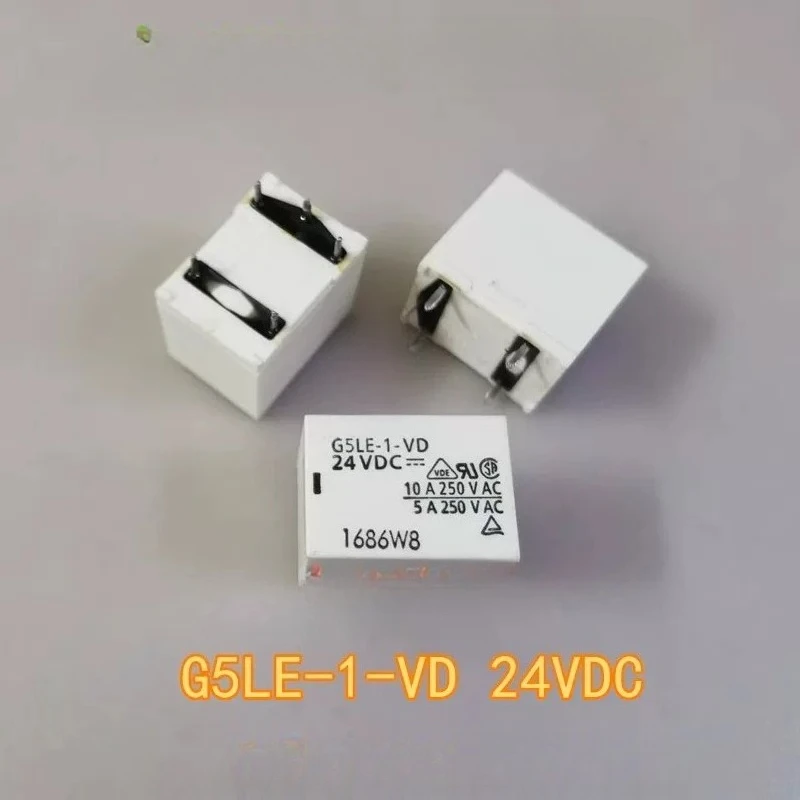 5PCS/LOT G5LE-1-VD 24VDC  5Pin 10A 1NO1NC  Electroacoustic Device