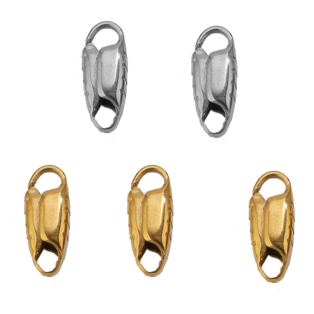 20 Stück Edelstahl-Karabinerverschlüsse für Armbänder, Halsketten, DIY-Haken, Kettenverschlüsse, Schmuckherstellung, Zubehör, Bastelbedarf – Detail 4