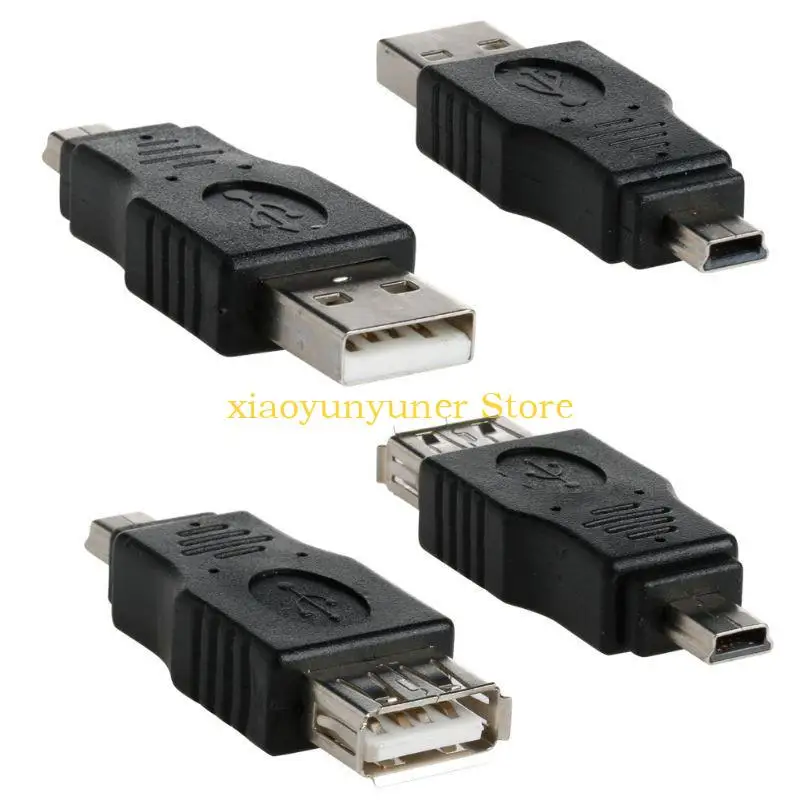 P9JB 10 Pack OTG Adapter 5 pin F/for M Mini Changer Converter USB Male to Female Micro USB Connector Assortment Kit Durable