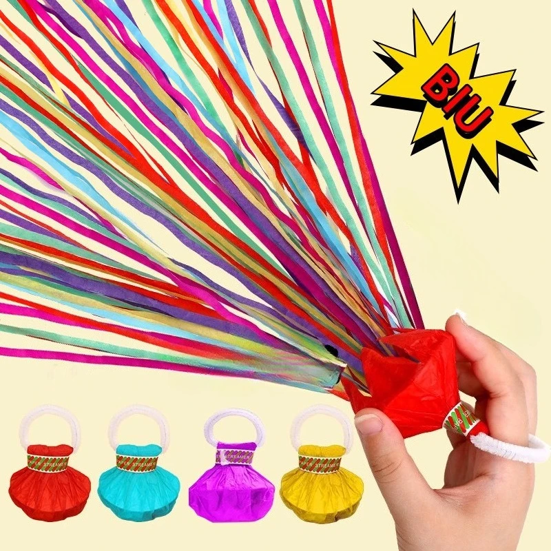 20 pièces de serpentins colorés à lancer à la main, serpentins de fête, confettis en ruban pour célébrations de mariage et de fêtes
