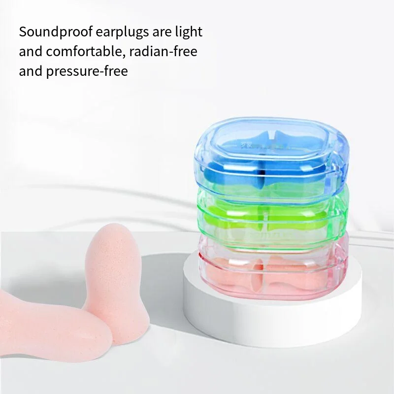 pieces per box, 10 pieces per box of earplugs Anti-noise sleep muffler work study sound insulation noise reduction anti-snoring