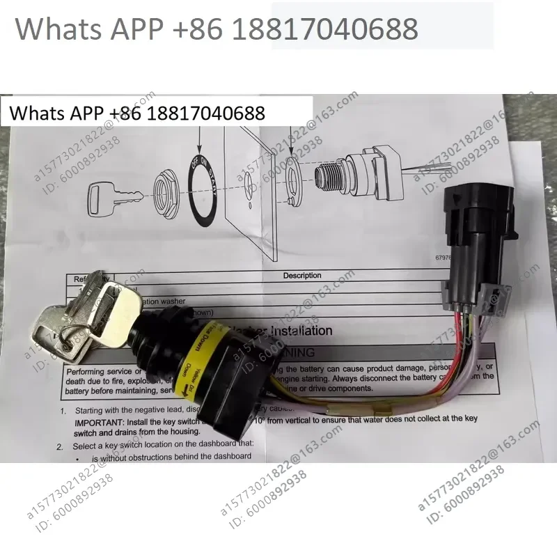 1PC for Two Speed Stand Alone Key Switch Start Switch for 25 30 40 60 75 90 115 Original