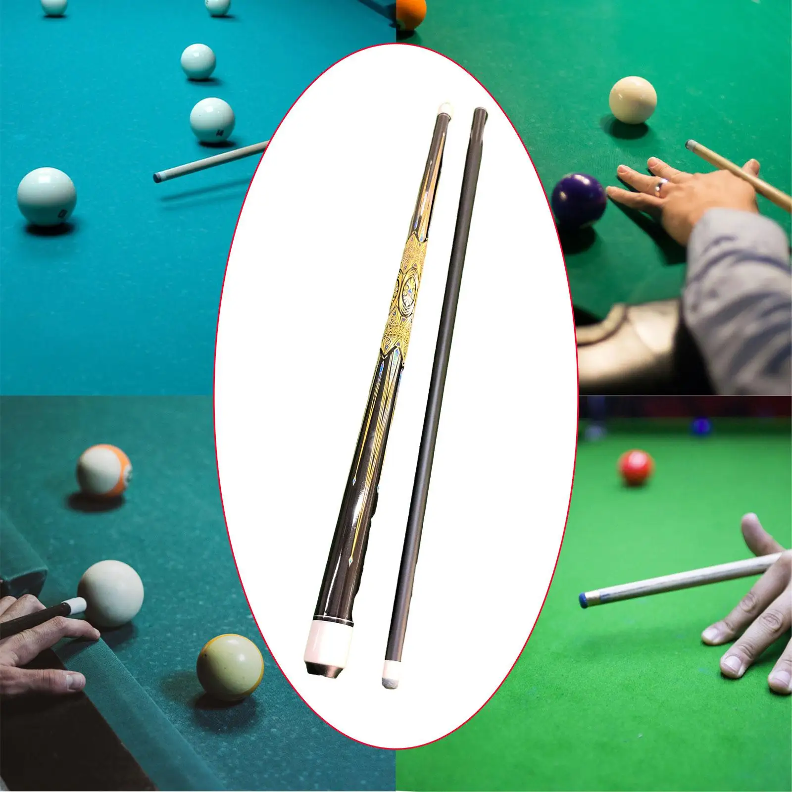 57 inch Portable Lightweight Cue for Pool Table Pool Cue for Billiard Player