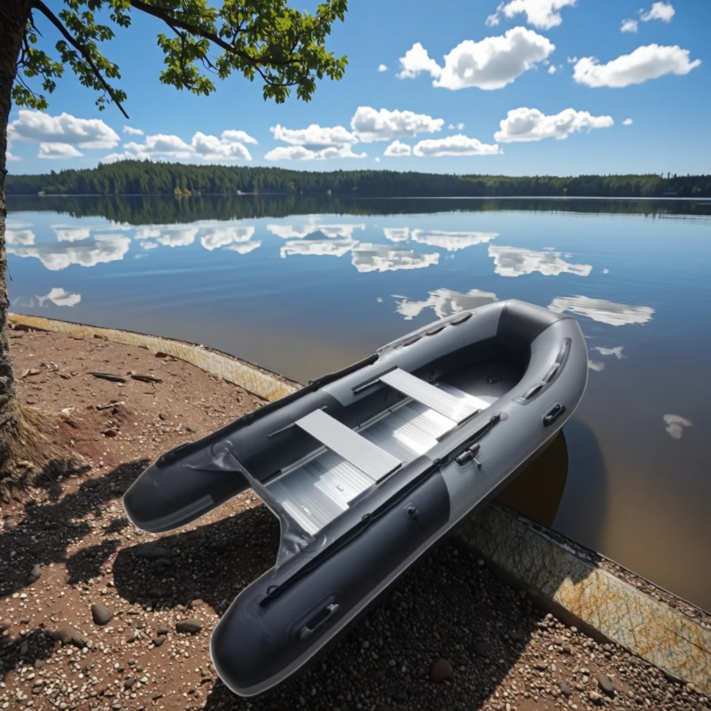 

Small Inflatable PVC Hypalon Rubber Fishing Boat Outboard Engine 330 360 390 430 470 Sizes for Lake Drifting Sport Rowing Boats