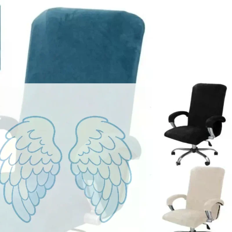 Wear-Resistant And Dust-Proof Chair Cover 1 Pair Stretch Fabric Chair Cover Office Computer Desk Chair Covers Armchair Protecto