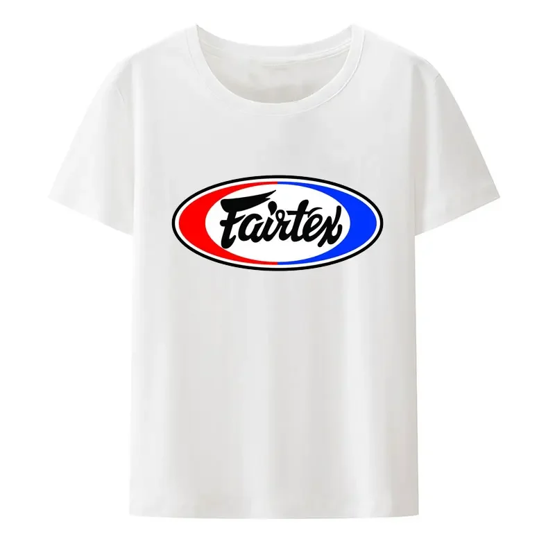 Fairtex Thailand T-Shirt Black Casual Muay Thai Kickboxing Round Neck Loose Graphic Hipster Blouse Street Fashion Breathable