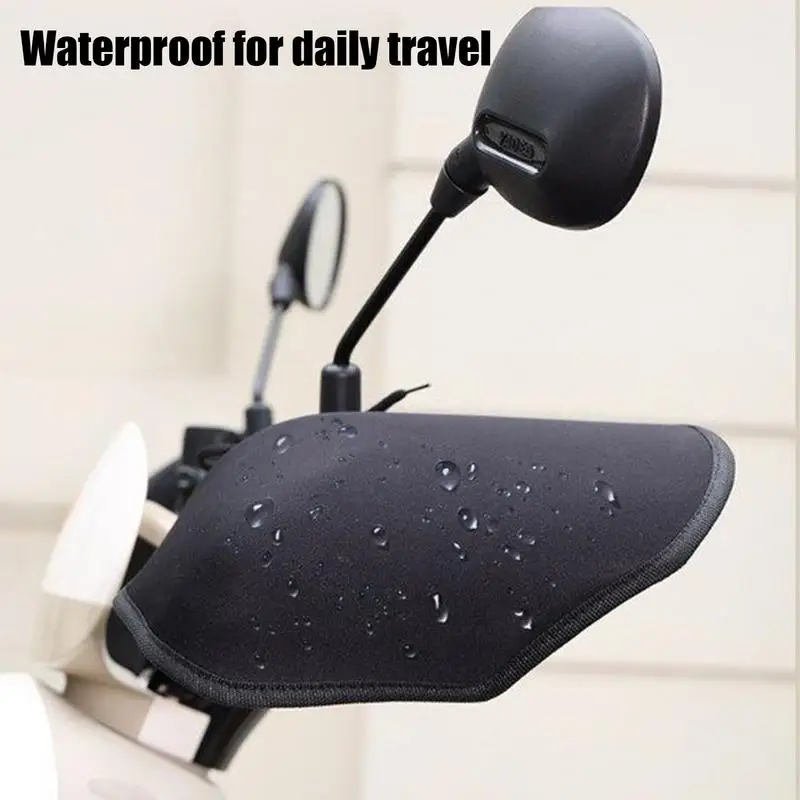Handlebar Gloves Outdoor Motorcycle Handlebar Muffs Sun Protection Adjustable Strap Hand Covers Windproof Waterproof Grip