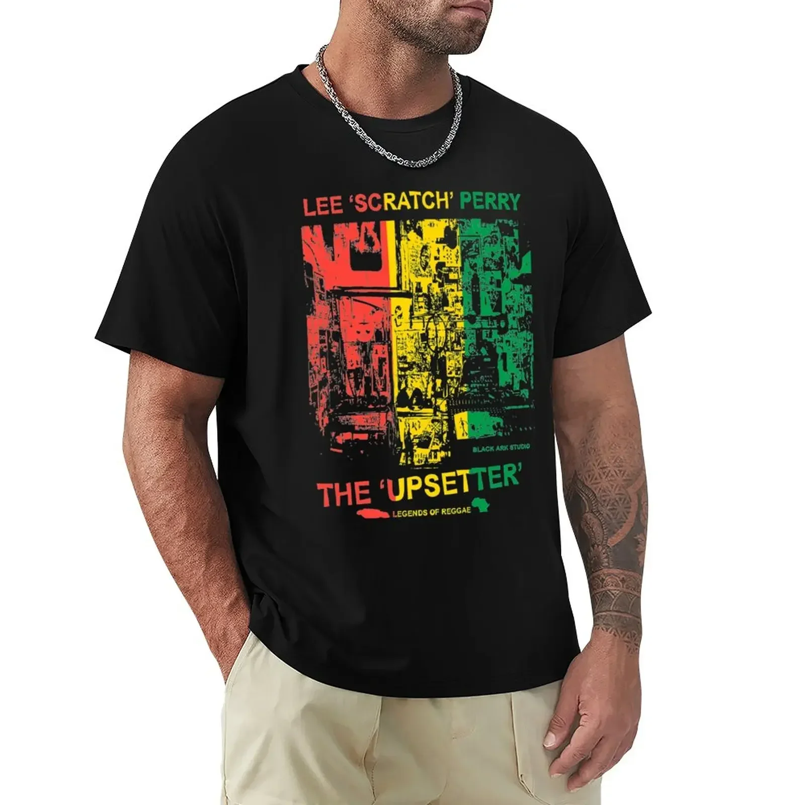 Lee Scratch Perry T-Shirt tees graphic t shirt vintage plain plus size clothes mens fashion