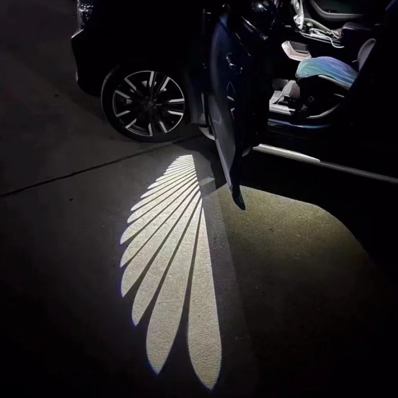 

Car Rearview Mirror Courtesy lamp Wings Sense of Atmosphere Projection lamp Floor lamp Decoration Super Bright Hd Accessories