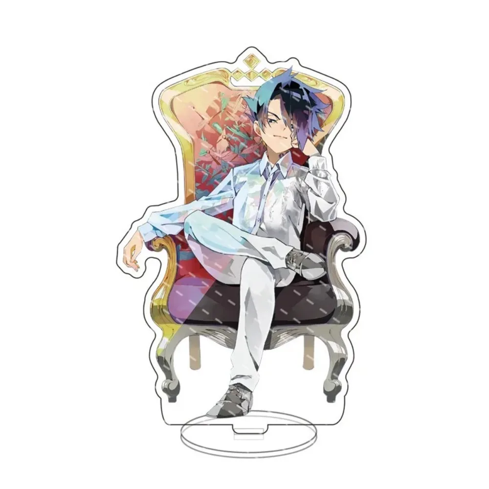 The Promised Figures Keychain Double Sided Anime Acrylic Stand Model Plate Holder Collection