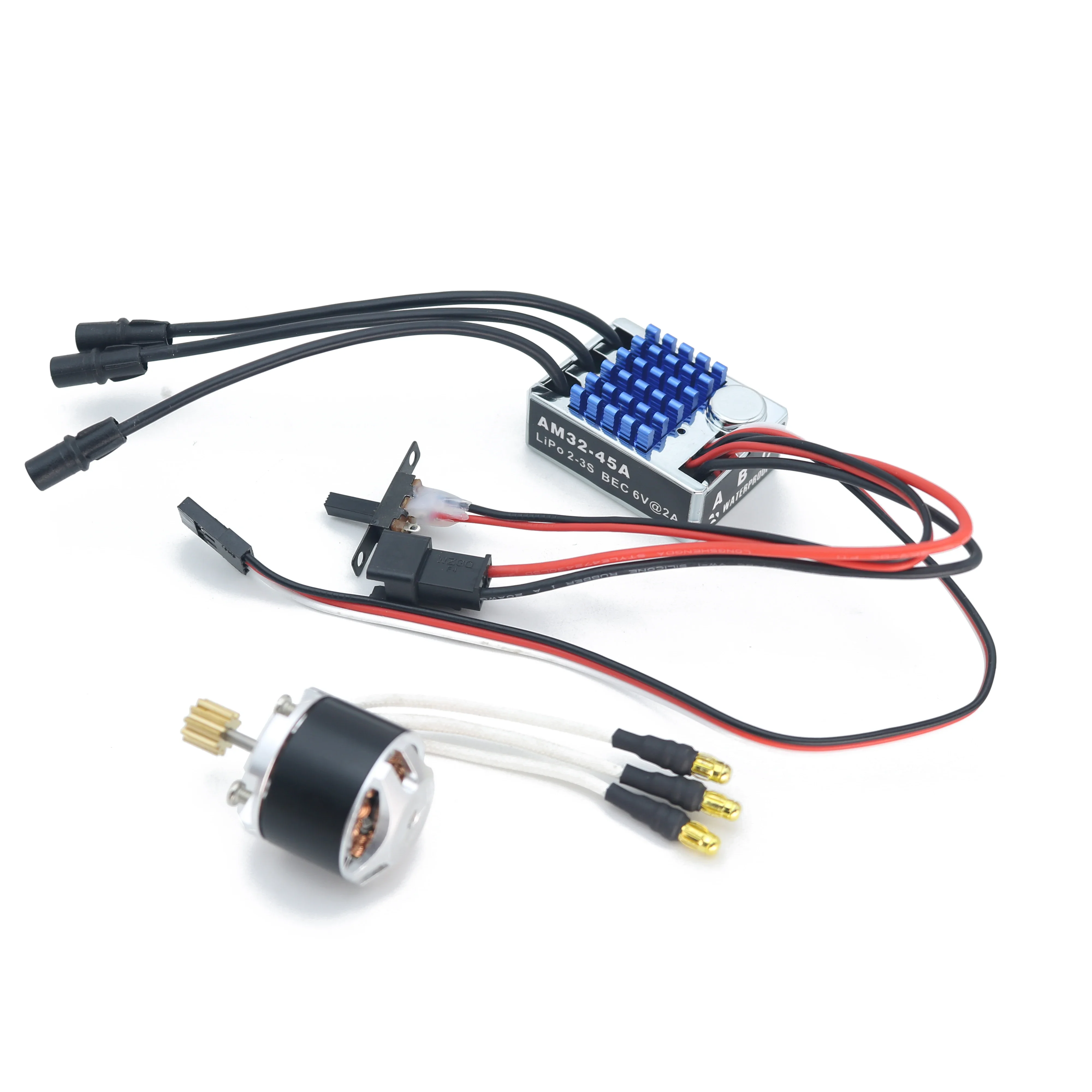 Brushless external rotor motor,metal gearbox,Modification accessories Suitable for MN78 MN82 MN168 remote control car rc car