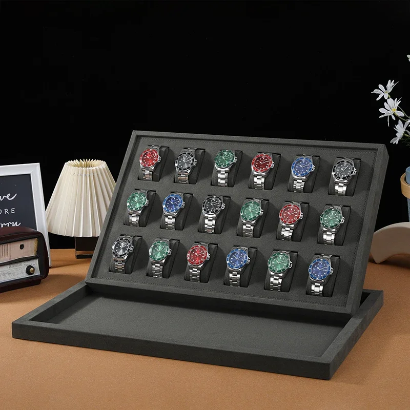 

Luxury Watch Box Organizer 18 Slots Storage Live Broadcast Counter Display St Watchmaker Organizer Gift