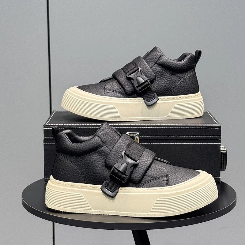 Designer Men's Casual Shoes Fashion Breathable Sport Shoes High Top Anti Slip Board Shoes Comfortable Platform Walking Sneakers
