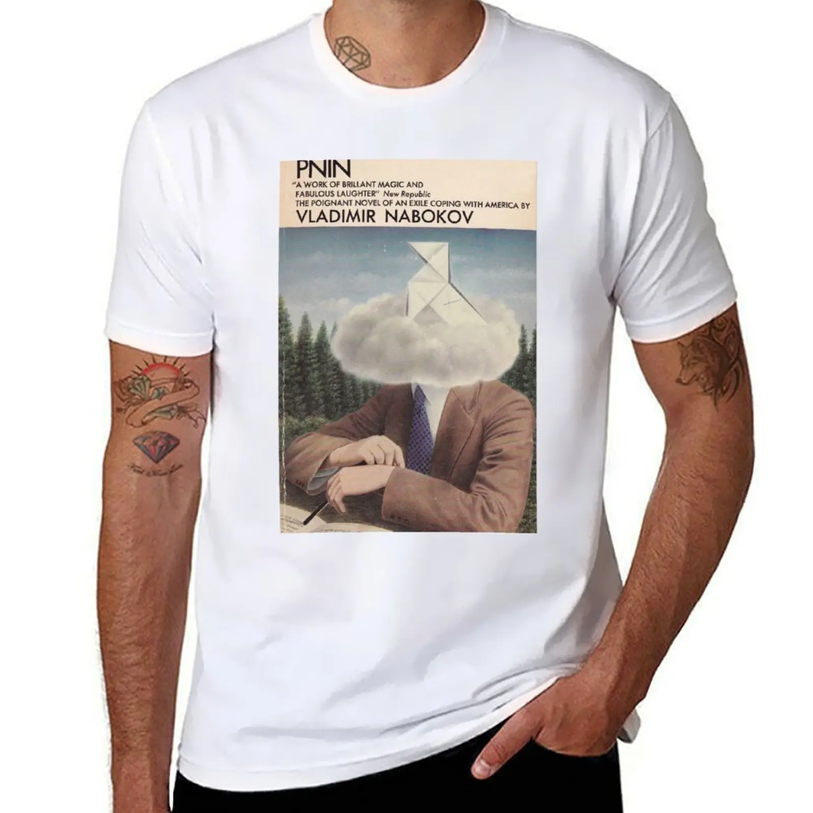 

Владимир Nabokov - футболка PNIN, забавные футболки, мужская футболка, футболка с рисунком