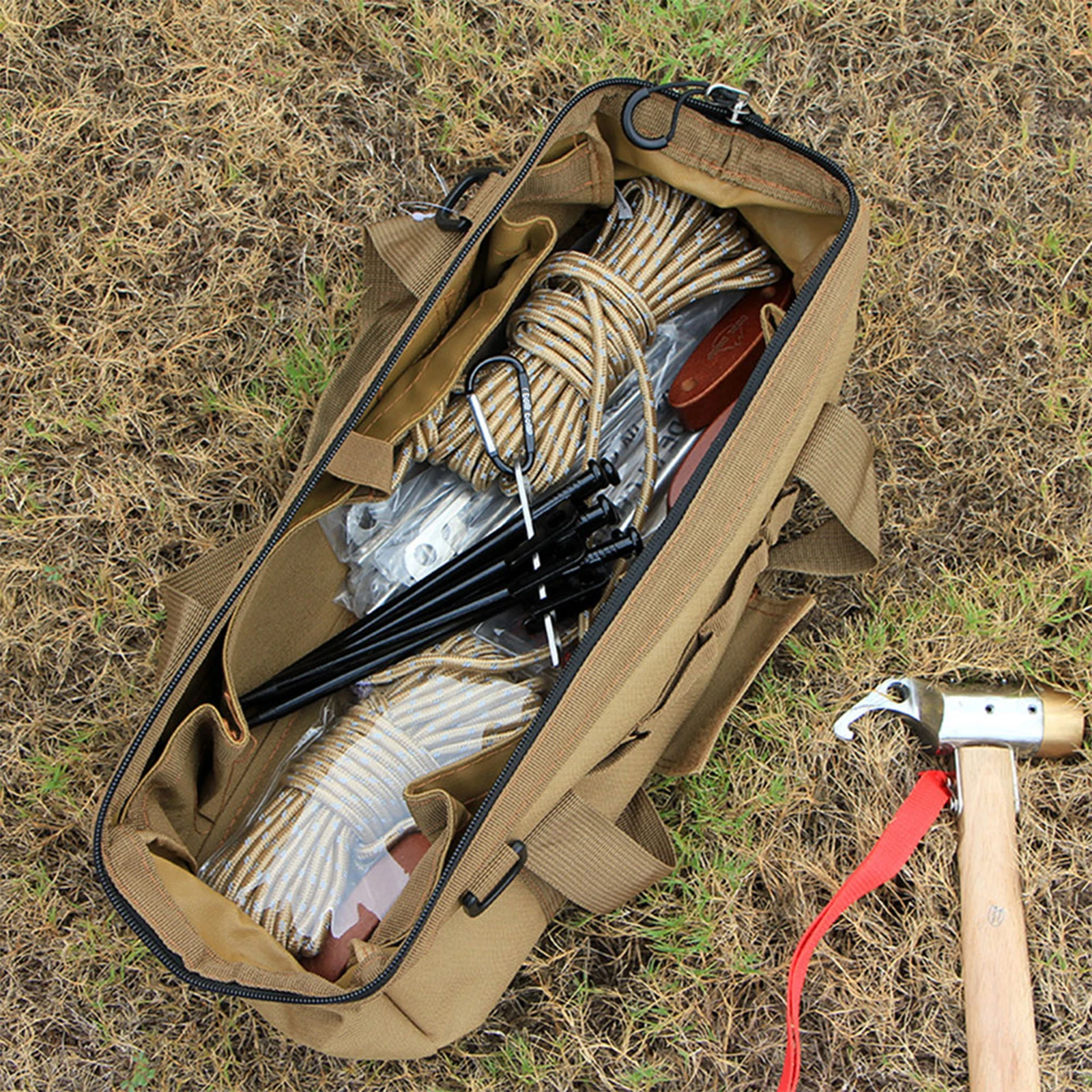 

Portable Camping Stakes Tent Peg ganizer Nail Rack Silver Holder Practical Spikes Outdoor Gear Stainless Steel Durable Sturdy