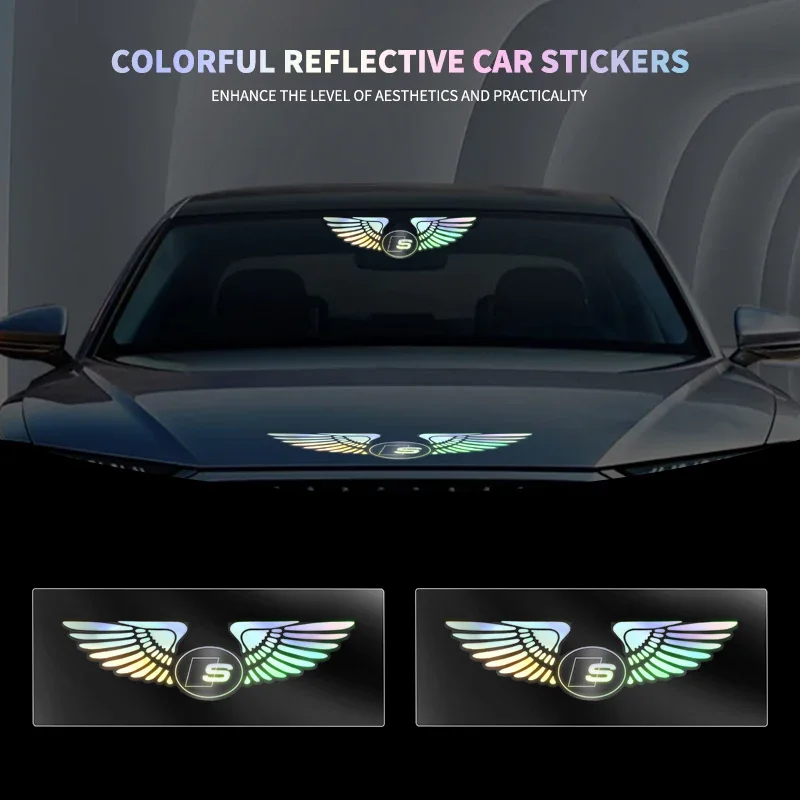 

Car Logo Decorative Colorful Laser Reflective Waterproof Decals for Audi sline A4 B7 B8 B9 A3 8P 8V 8L A5 A6 C6 C5 C7 4F A1 A7