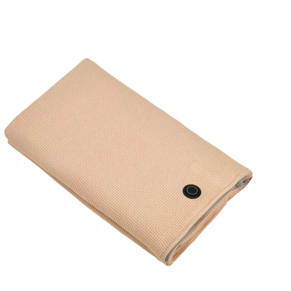 Wearable Electric Heated Blanket 3 Heating Levels Zipper Closure USB Heated Shawl Adjustment Foldable Warm Heating Scarf Outdoor