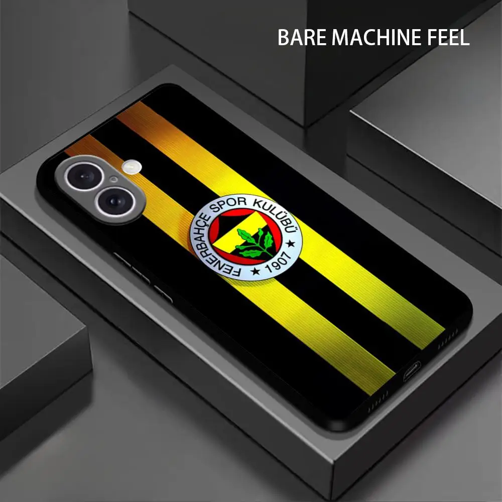 Cool F-FenerbahceS Phone Case For iPhone 16 15 14 13 12 11 X XR XS XSMAX 8 Plus Mini Pro Max Soft Black Phone Cover