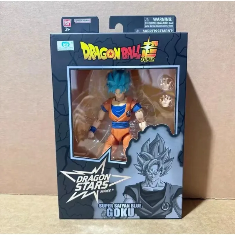 In Stock Bandai Dragn Ball Dragon Stars Serles Super Saiyan Blue Goku Action Figures Desktop Figures Models Anime Characters - view 2