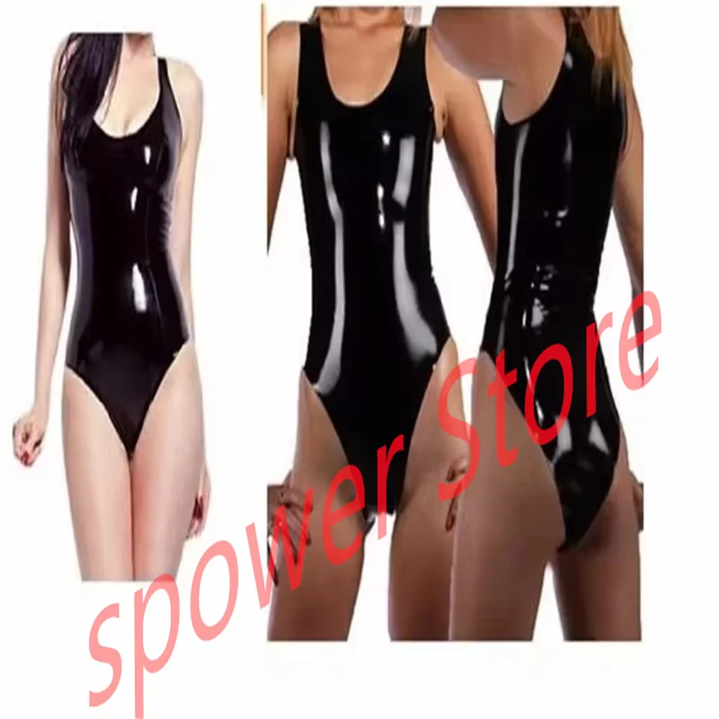 

Latex Swimsuit Catsuit Handmade Women Rubber Sexy Fetish Jumpsuit Customize Halloween Cosplay Costume (No Zip)