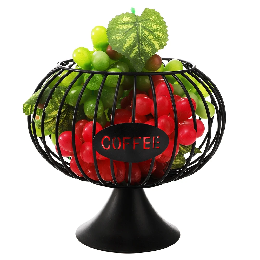 Cestino portaoggetti per capsule di caffè scavato per Home Cafe Hotel Nero