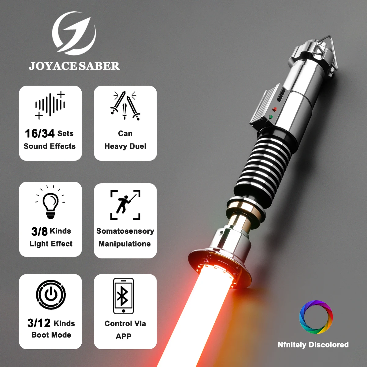 

JoyaceSaber Luke Skywalker Light saber XenoPixel LightSaber Smooth Swing Heavy Dueling Pixel Laser Sword Cosplay Luminous Toys