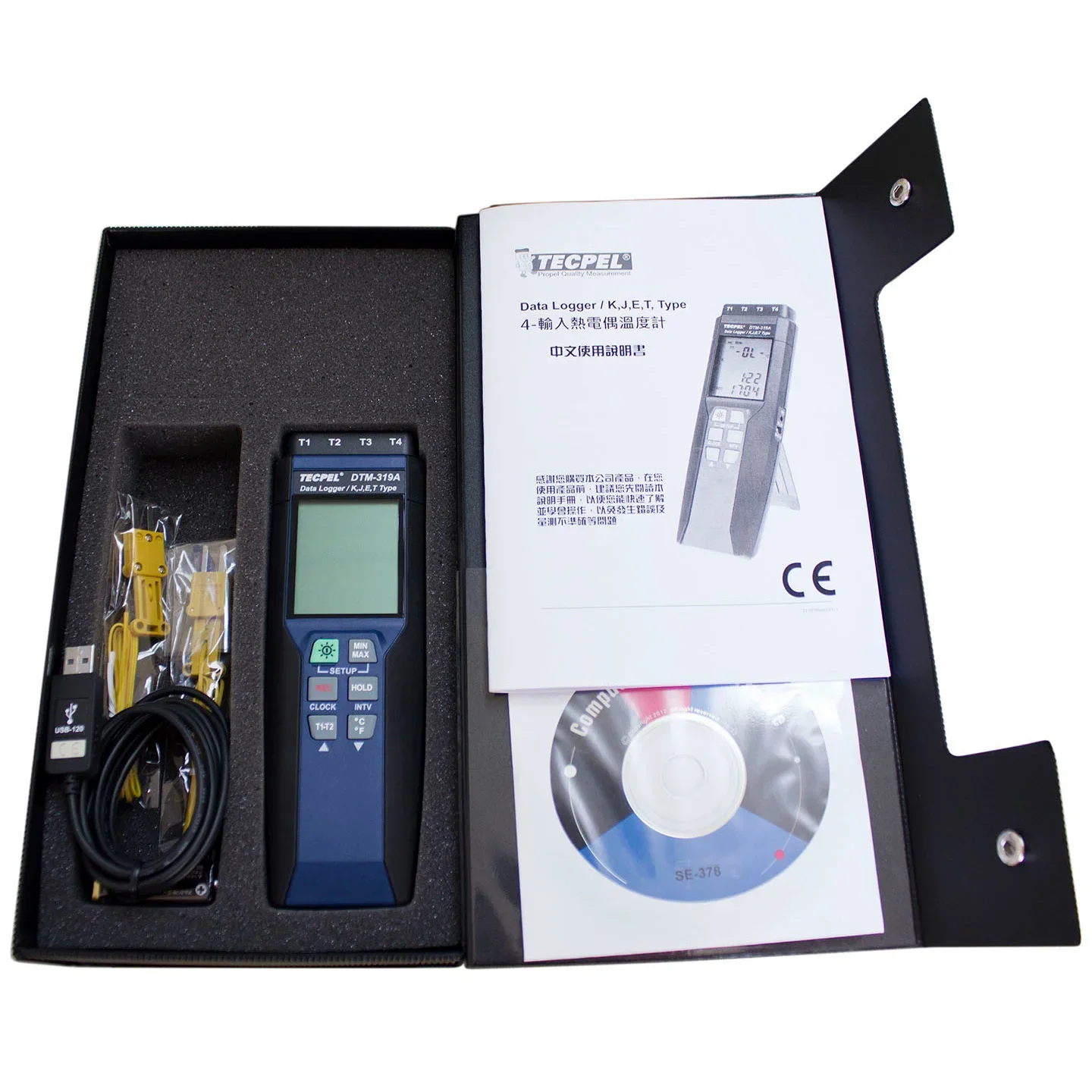 TECPEL DTM-319A 4-Channel Digital temperature data logger