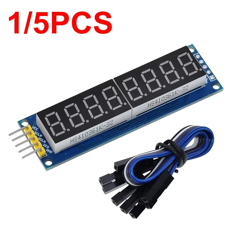

1/5PCS 74HC595 CWG 8-Digit 8 Bits 8bit Digital Tube Display Control Module Red Three IO for Arduino 595 Driver