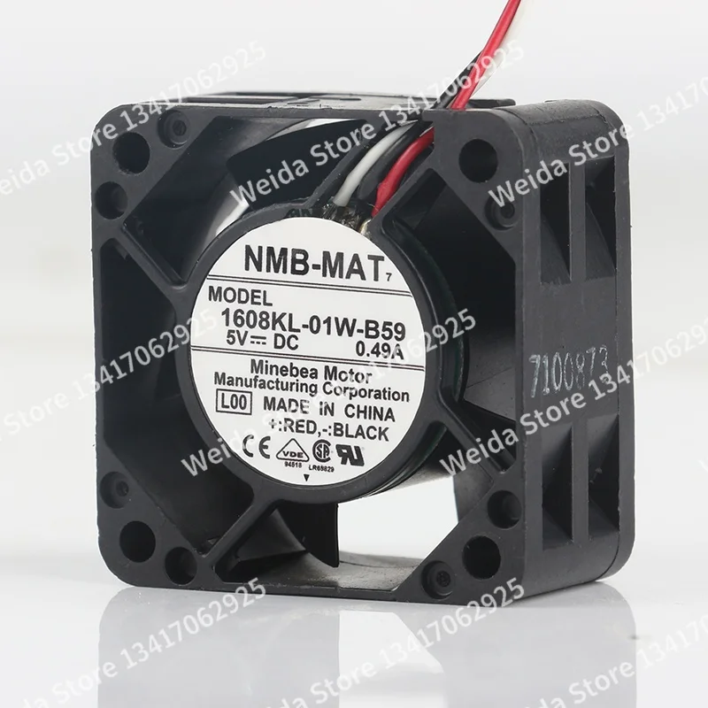 40X40X20MM New NMB 5V 0.49A 2.45W 4020 Server switch High air capacity Three wire 4CM 1608KL-01W-B59 cooling fan