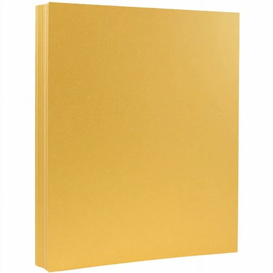 

Бумага Stardream 8 1/2 x 11 Gold Metallic, 32 фунта, для премиум-печати, идеально подходит для высококлассного дизайна и творческих проектов.