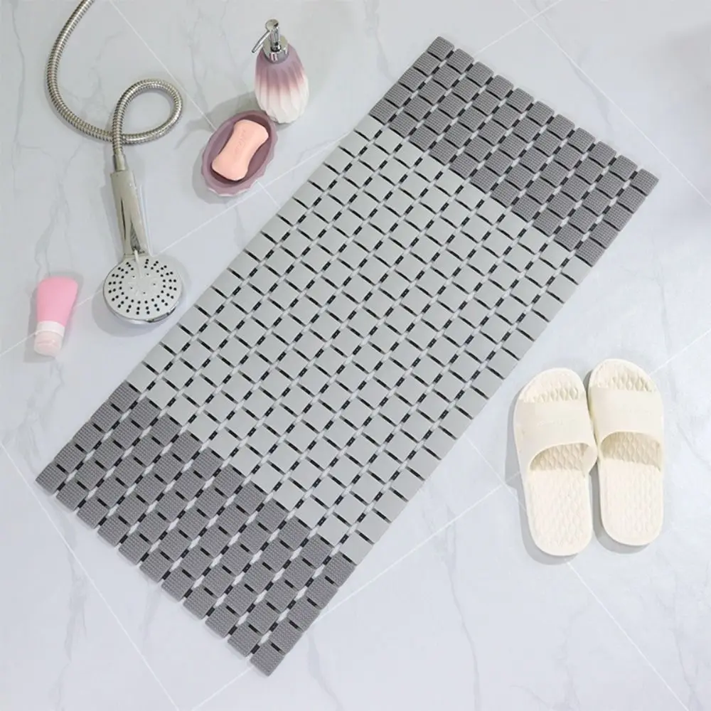 

39x68cm Bathroom Non-slip Mat Anti-mold with Suction Cup Fold Floor Shower Bath Mat Foldable Anti-bacterial Bath Shower Pad