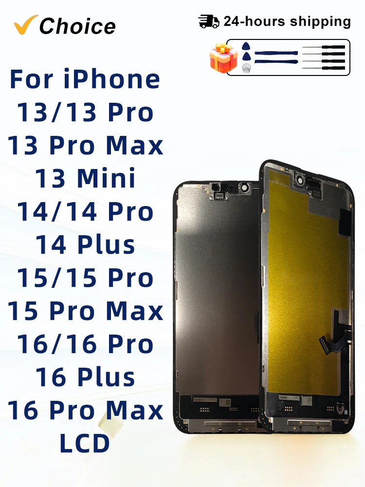 Ekran OLED 16 LCD do iPhone X XS XR 11 12 13 Pro, ekran INCELL 16 Pro Max, 12 Mini do iPhone 14 Plus 15 Pro, ekran dotykowy (15 Pro max-oled) — Zdjęcie 2 z 2