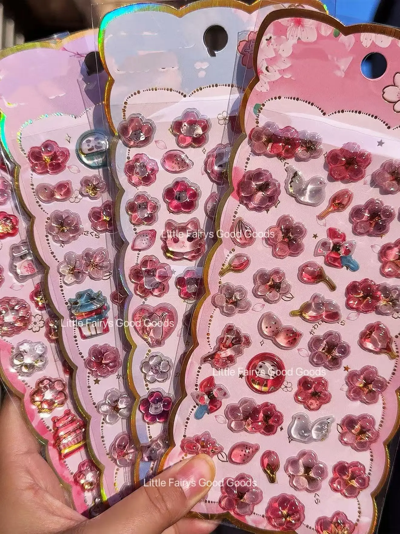 

3D Drop Relief Stickers - Japanese Style Cartoon DIY Scrapbooking Journaling Stationery, Cute Stickers for Diary Decor