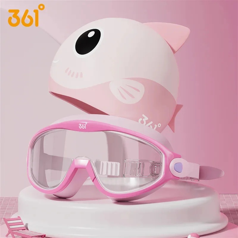 

Детские противотуманные УФ-защитные профессиональные пляжные очки для плавания, детские водонепроницаемые регулируемые силиконовые очки для купания, одежда для плавания