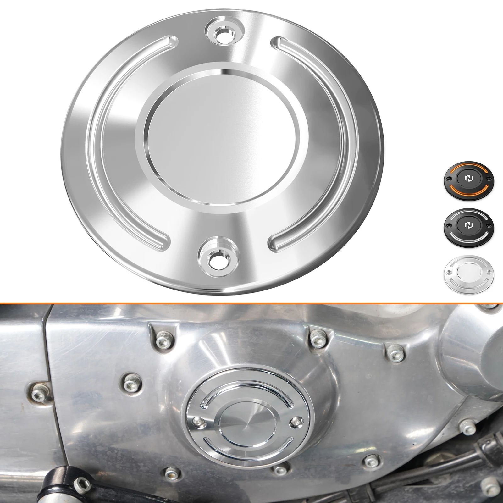 

Timer Cover for Harley Sportster 883 1200 Low Custom SuperLow XL883C XL883L Nightster XL1200N 48 XL1200XS 72 XL1200V XL1200L