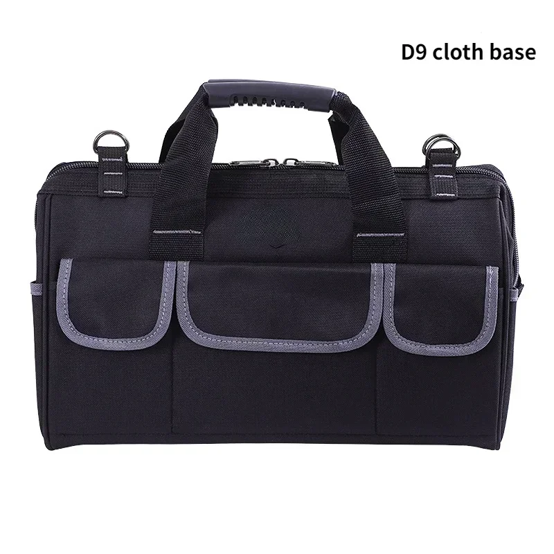 

Маленькие новые портативные сумки-органайзеры для инструментов с широким горлышком, водонепроницаемая сверхмощная сумка для инструментов для электрика и обслуживания, тканевая основа/с