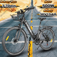SAMEBIKE Electric Bicycle 500W Motor 36V15AH Lithium Battery City E-bike 26-in Tire All-terrain Mountain biking Electric Bike