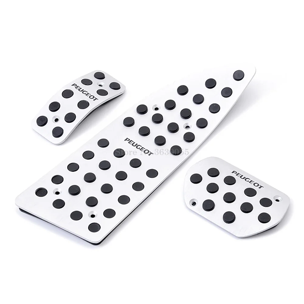 For 307 408 508 408 308 407 AT aluminium alloy Inner door foot pedals brake pedal Car Accessory